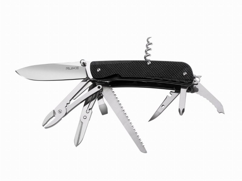 Scyzoryk Ruike LD51-B wielofunkcyjny, czarny