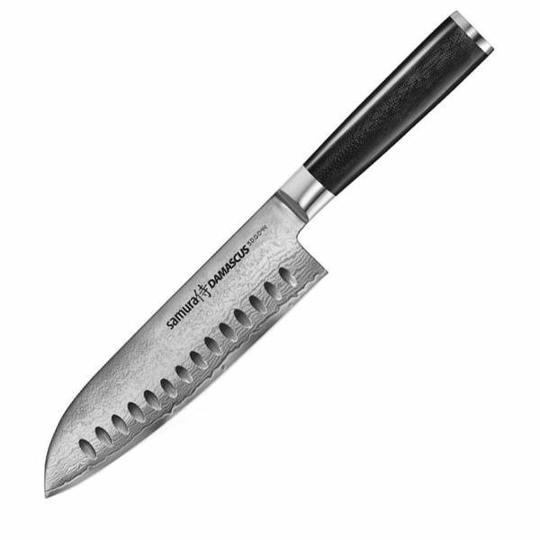 Samura Damascus – Nóż Santoku 180mm, Stal VG-10 Damascus, Rękojeść G10