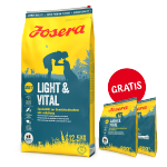 Josera Light & Vital 12,5kg PLUS GRATIS 2 x 900g