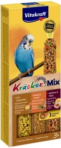 Vitakraft Kracker papuga Falista 3szt Jaja/Miód/SEZAM