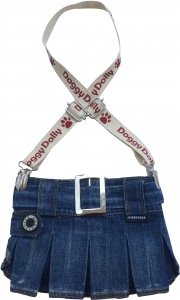 Dolly Spódniczka z szelkami jeans 36-38cm XXL