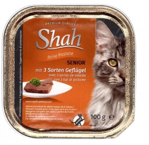 Shah Senior 100g szalka dla kotów z drobiem