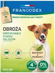 Francodex Obroża insek. dla małego psa 35cm