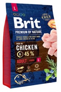 Brit Premium By Nature L Adult karma dla dorosłych psów z kurczakiem 3kg