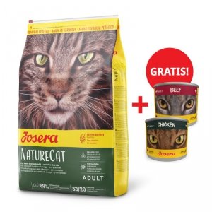 Josera NatureCat 10kg plus 2 puszki Josera 200g