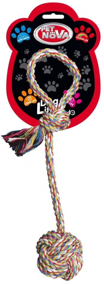 Pet Nova Zabawka BALLON Piłka na sznurku 6cm