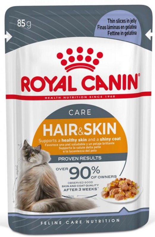 Royal Canin Hair &amp; Skin w galaretce 85g