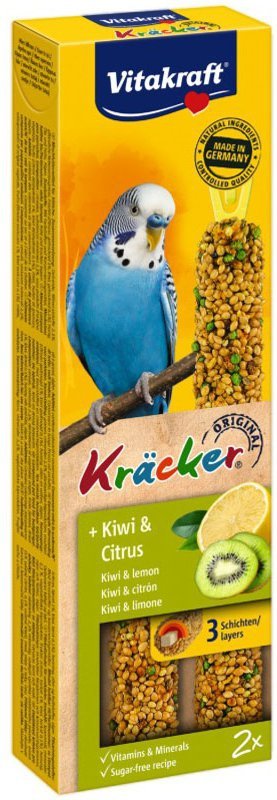 Vitakraft Kracker 2szt dla papugi Falistej Kiwi Cytrus