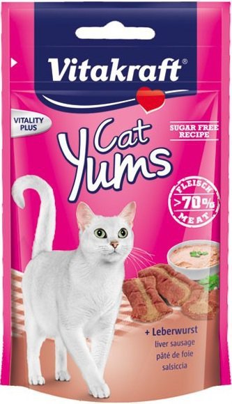 Vitakraft CAT YUMS 40g + 20% Salmon- przysmak dla kota z łososiem