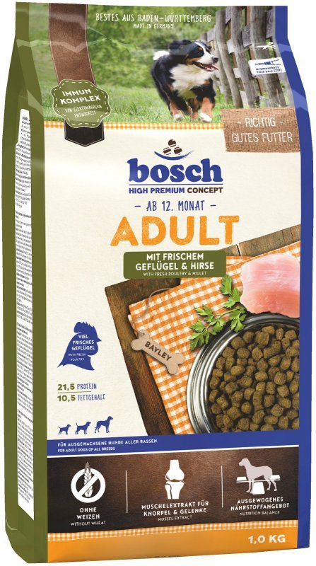 Bosch karma dla psów z drobiem i prosem 1kg