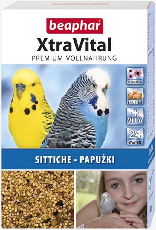 Beaphar Xtravital karma dla papużek małych 500g