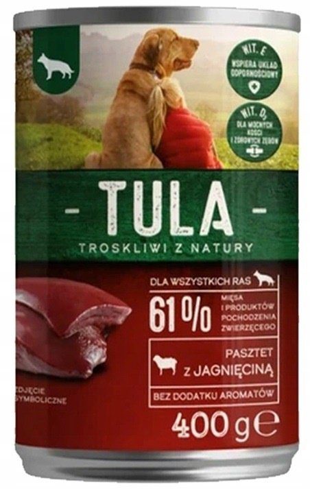 Abart karma sucha dla psa 15kg z jagnięciną + 6 puszek TULA