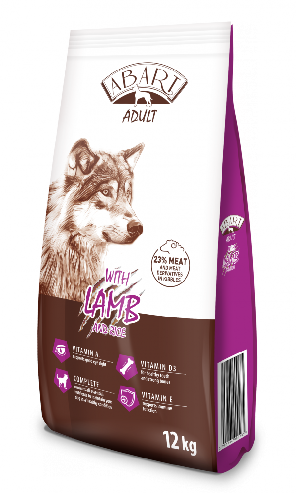 Abart Dog Lamb &amp; Rice, sucha karma dla psa z jagnięciną i ryżem 12kg