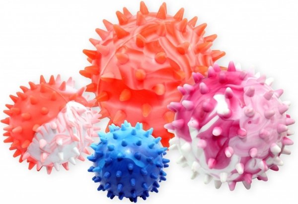 Pet Nova Piłka multikolor z wypustkami 5,5cm