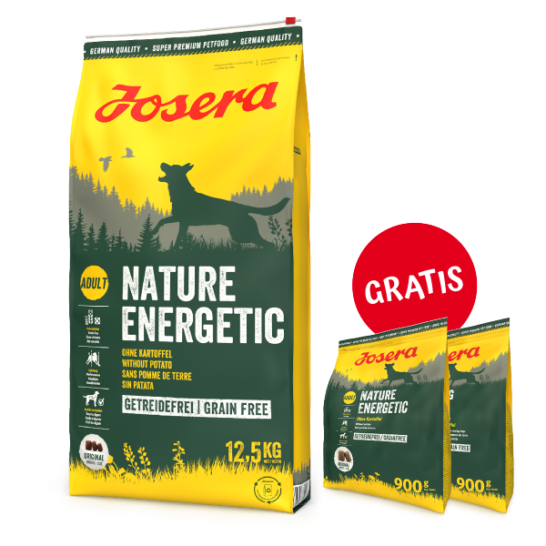 JOSERA Nature Energetic 12,5kg PLUS GRATIS 2 x 900g