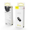 BASEUS adapter audio/HF z do iPhone Lightning 8-pin na 2x do iPhone Lightning 8-pin czarny CAL46-01