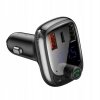 BASEUS Transmiter FM Bluetooth MP3 z ładowarką samochodową + 2 x USB 5A QC CCTM-B01