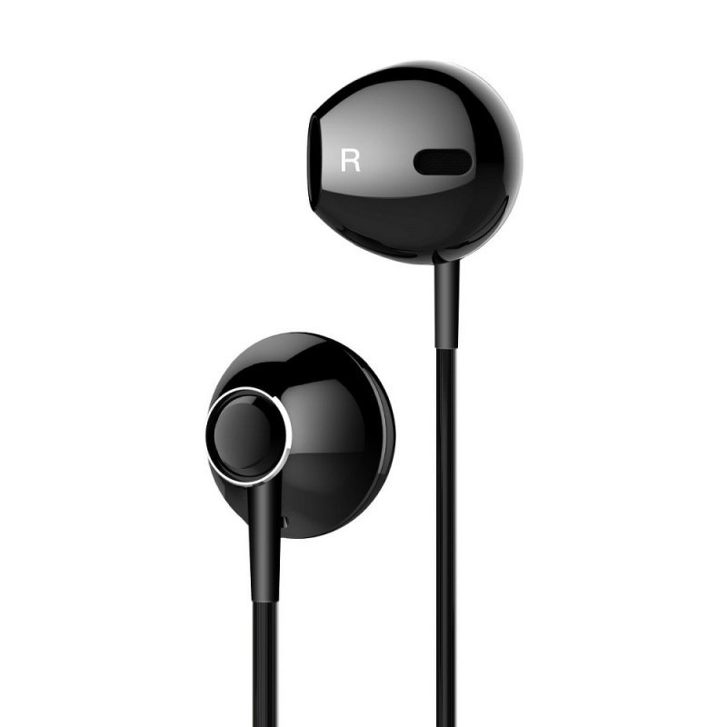 BASEUS zestaw słuchawkowy / słuchawki Encok Wire H06 czarny NGH06-01