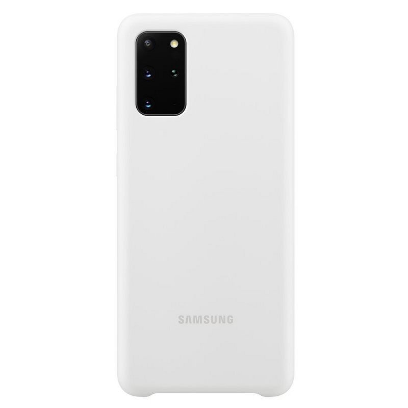 Oryginalny Futerał Silicone Cover EF-PG985TWEGEU Samsung Galaxy S20+ biały blister