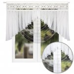 Panel dekoracyjny z koralikami - Aida 200x120 biały