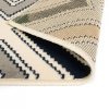 Nowoczesny dywan w zygzak, 120x170 cm, brązowo-czarno-niebieski