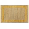 Ręcznie wykonany dywan, juta, żółty, 120x180 cm