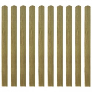 20 impregnowanych sztachet drewnianych, 120 cm