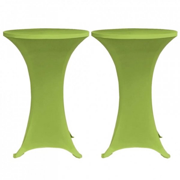 Elastyczne nakrycie stołu zielone 70 cm 2 szt.
