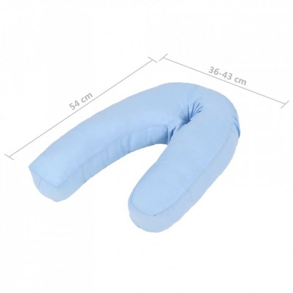 Poduszka w kształcie &quot;J&quot;, dla ciężarnej, 54x43 cm, niebieska