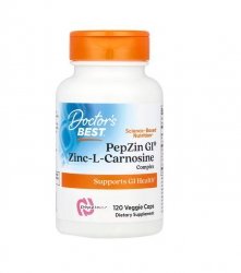 DOCTOR'S BEST PepZin Gl - Cynk + L-Karnozyna (120 kaps.)
