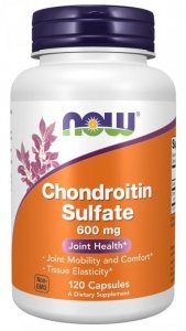 NOW FOODS Chondroitin Sulfate - Siarczan Chondroityny 600 mg (120 kaps.)