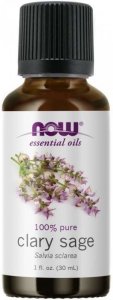 NOW FOODS Clary Sage - 100% Olejek z Szałwii - Szałwia (30 ml)