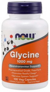 NOW FOODS Glycine - Glicyna 1000 mg (100 kaps.)