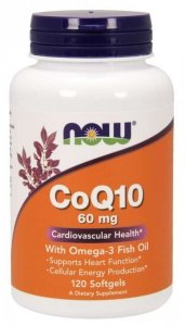NOW FOODS Koenzym Q10 i Omega-3 (120 kaps.)