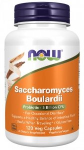 NOW FOODS Probiotyk Saccharomyces Boulardii (120 kaps.)