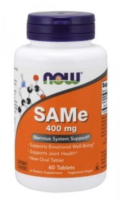 NOW FOODS SAMe - S-Adenozylo L-Metionina 400 mg (60 tabl.)