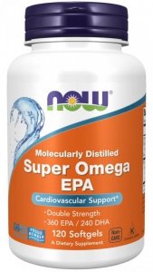 NOW FOODS Super Omega EPA 360 mg DHA 240 mg (120 kaps.)