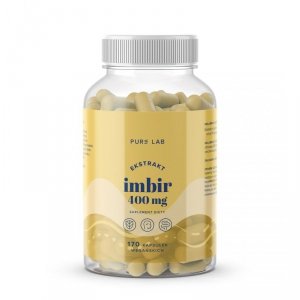 PURE LAB Ekstrakt z imbiru 400 mg (170 kaps.)