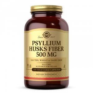 SOLGAR Psyllium Husks Fibre 500 mg - Błonnik (200 kaps.)