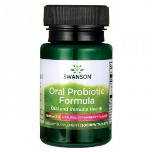 SWANSON Oral Probiotic Formula - Probiotyczna formuła dla jamy ustnej (30 tabl)