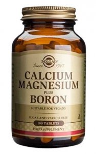 SOLGAR Calcium Magnesium plus Boron - Wapń, Magnez i Bor (100 tabl.)
