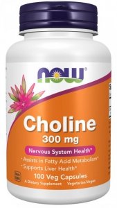 NOW FOODS Cholina 300 mg (100 kaps.) 