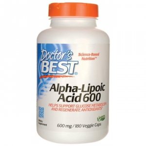 DOCTOR'S BEST ALA - kwas alfa liponowy 600 mg (180 kaps.)