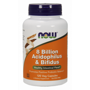 NOW FOODS 8 Billion Acidophilus & Bifidus - Probiotyk (120 kaps.)