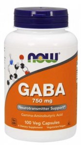 NOW FOODS GABA 750 mg (100 kaps.)