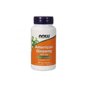 NOW FOODS American Ginseng - Żeń-szeń Amerykański (100 kaps.)