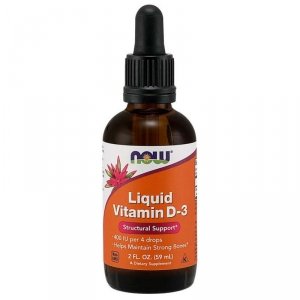 NOW FOODS Witamina D3 400 IU w MCT (59 ml)