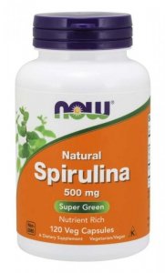 NOW FOODS Spirulina 500 mg (120 kaps.)