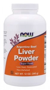 NOW FOODS Argentine Beef Liver - Wysuszona Wątroba Wołowa w proszku (340 g)