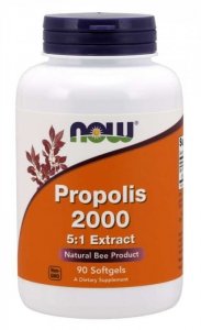 NOW FOODS Propolis 2000 - ekstrakt 5:1 (90 kaps.)